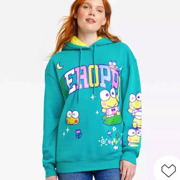 BNWT Rare Sanrio Keroppi Hoodie - Picture 1 of 5